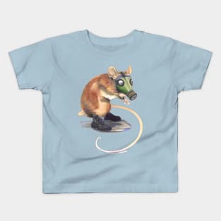 Pest Control - Mouse in a Gas Mask Art Kids T-Shirt